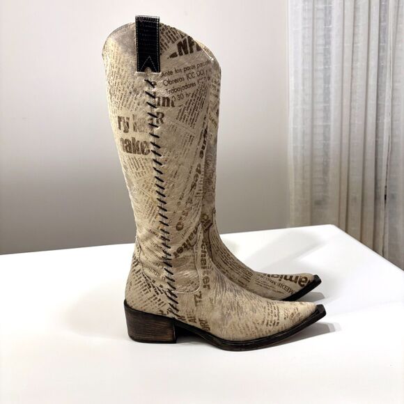 Rare Signature Donald J Pliner Women's Gysell-H3 Western Tall Boots Size 8.5‎ B - Picture 2 of 15